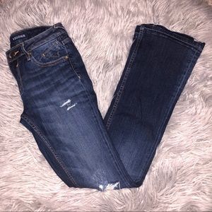 flare denim jeans